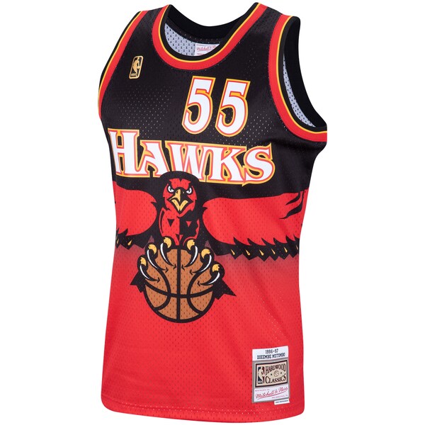 Dikembe Mutombo Atlanta Hawks  Hardwood Classics Swingman Jersey - Scarlet