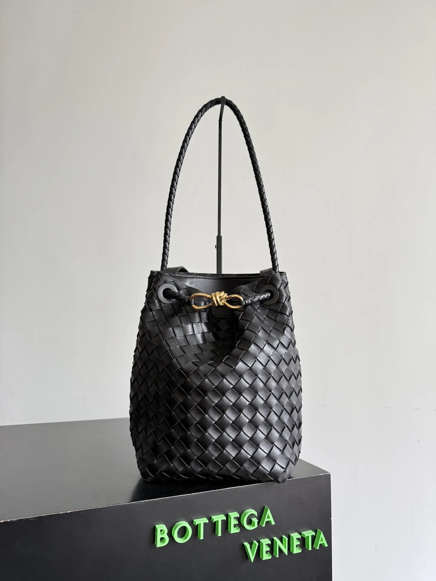 Bottega Veneta Andiamo Intrecciato Woven Leather Bucket Bag product photo from LabelPicks