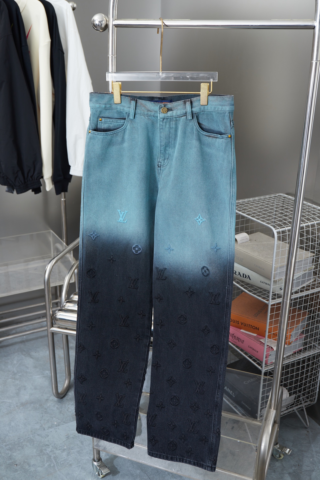 Stylish Gradient Embroidered Jeans