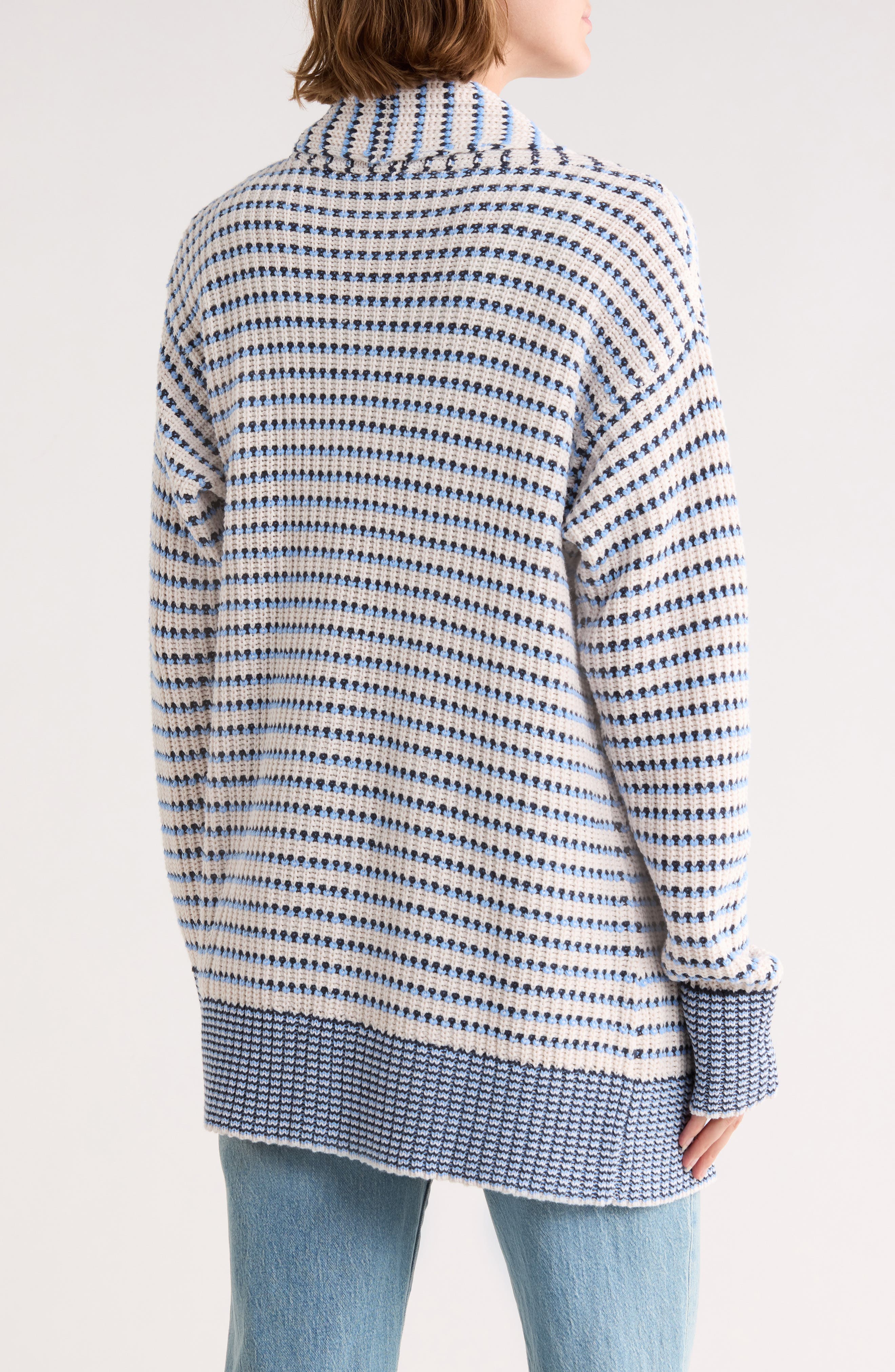 Splendid Stripe Open Front Cardigan