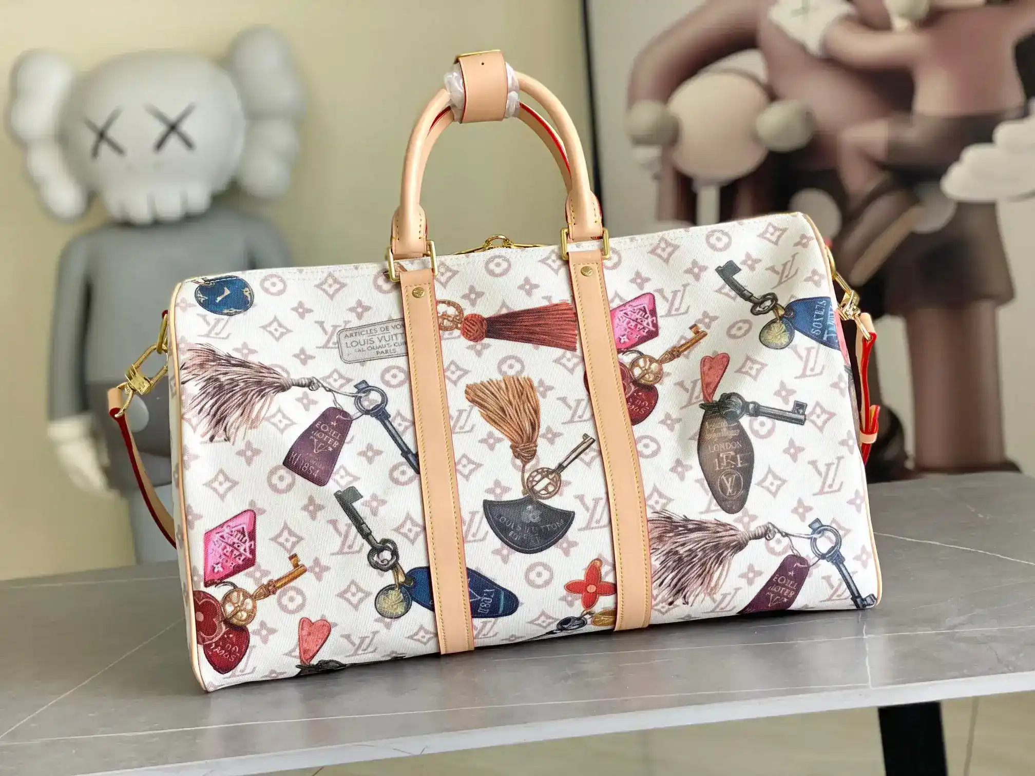Louis Vuitton Keepall Canvas and Leather Tote Bag product photo from LabelPicks