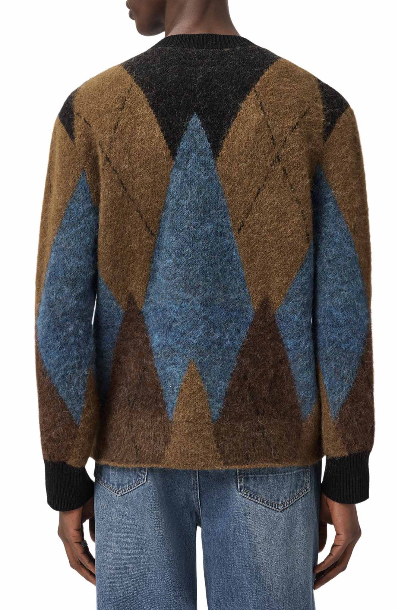 AllSaints Beam Geo Pattern Cardigan