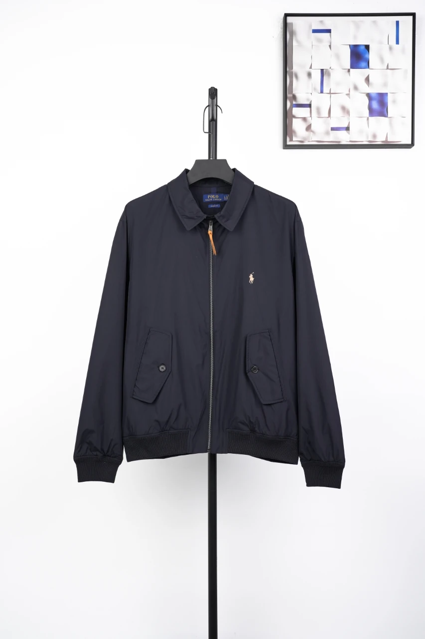 Ralph Lauren Navy Pony Embroidered Two Pocket Button Jacket product photo from LabelPicks