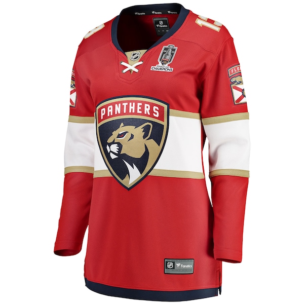 Sam Reinhart Florida Panthers  Women's 2025 Stanley Cup Champions Breakaway Jersey - Red