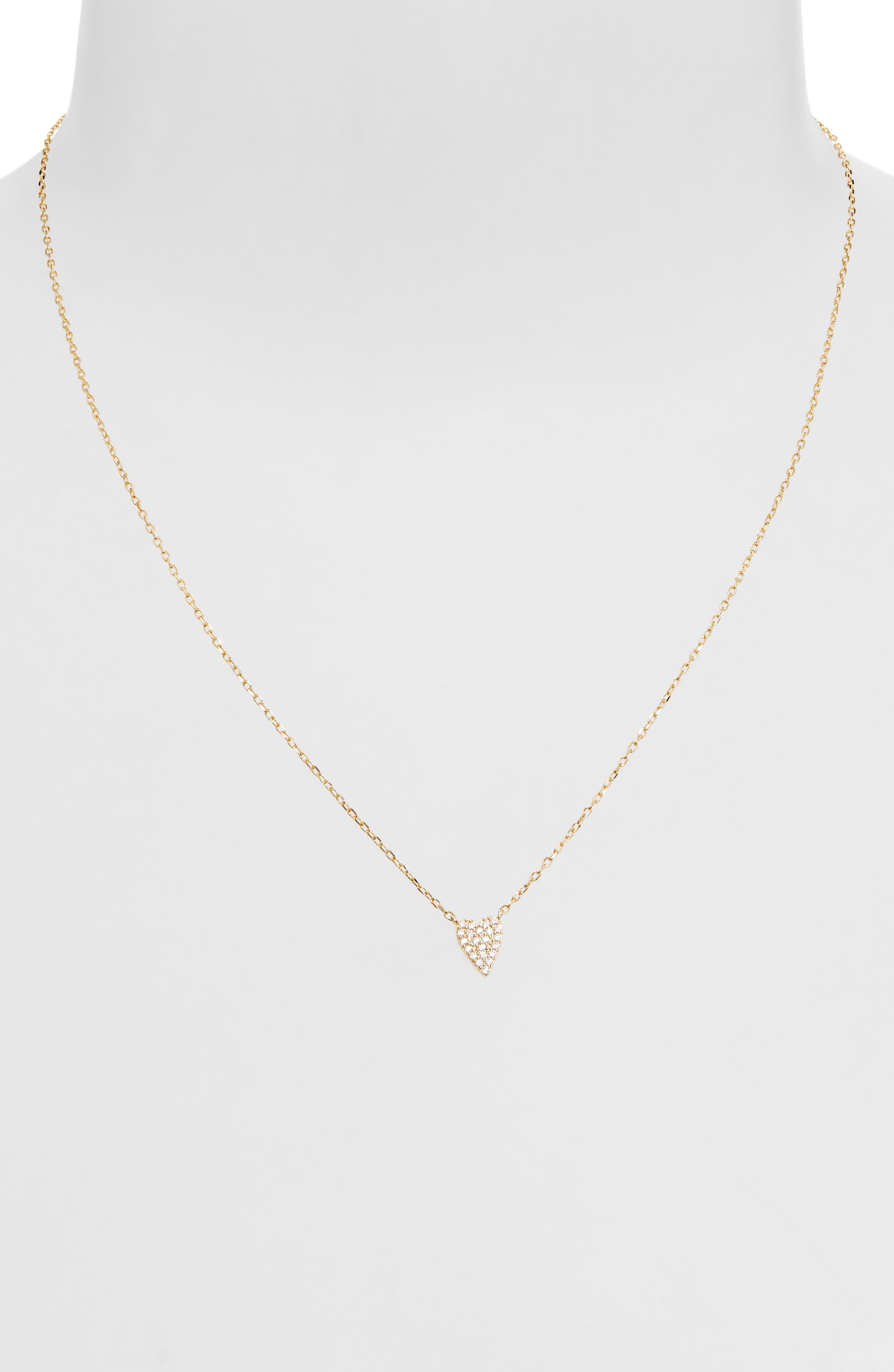ARGENTO VIVO CZ Pavé Heart Pendant Necklace