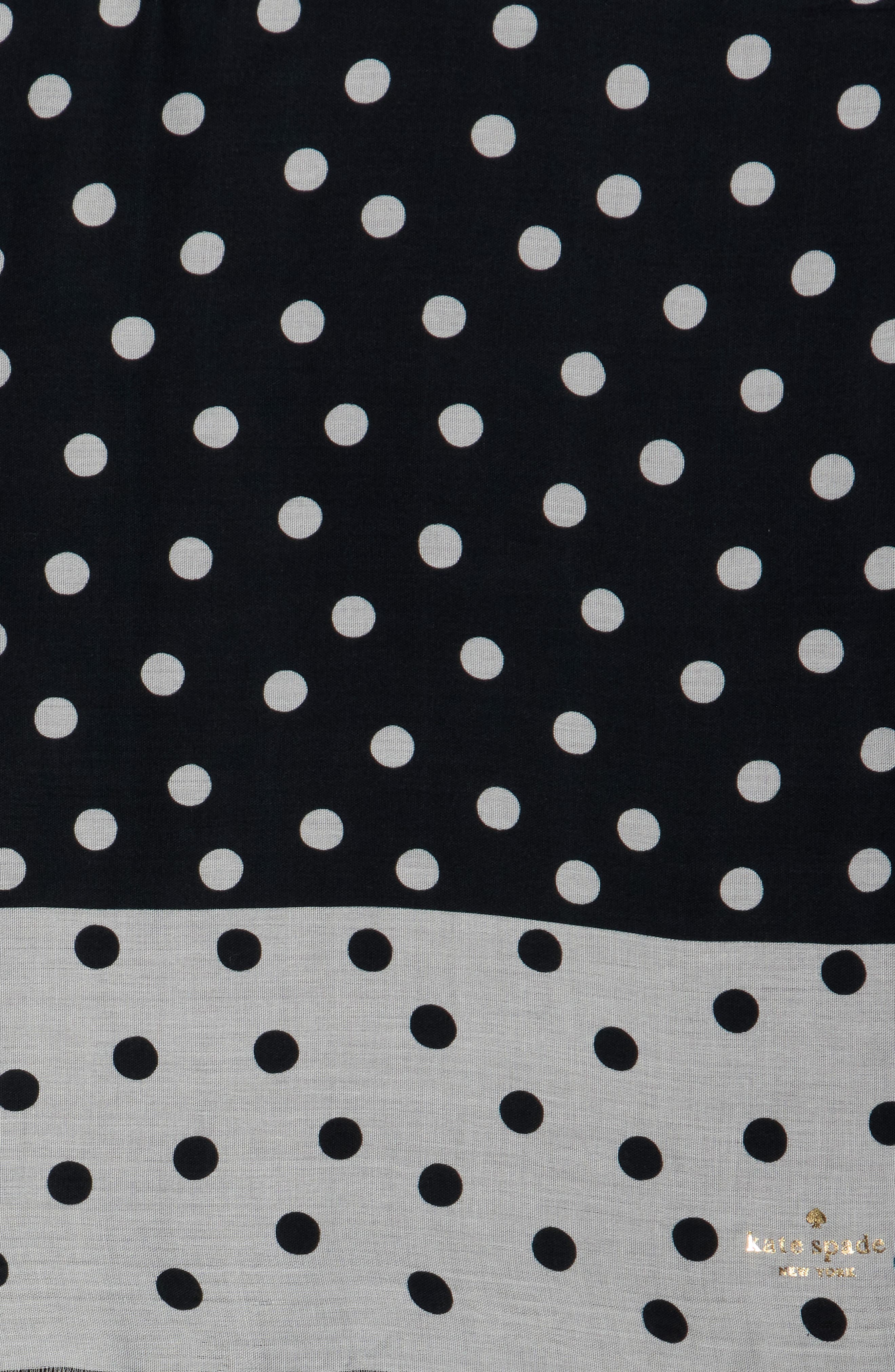Kate Spade New York springtime dot oblong scarf
