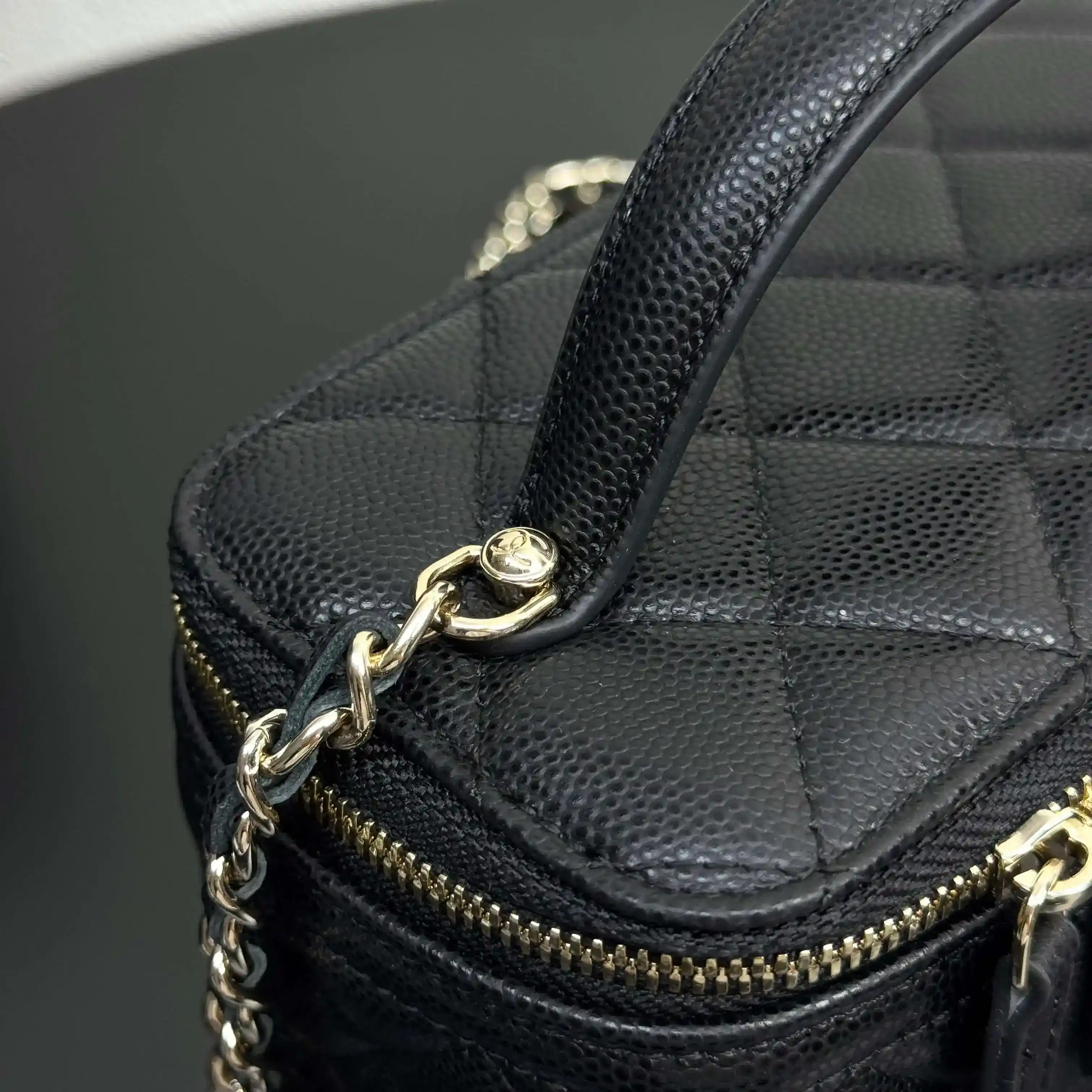 Chanel Black Calfskin Top Handle Bag product photo from LabelPicks