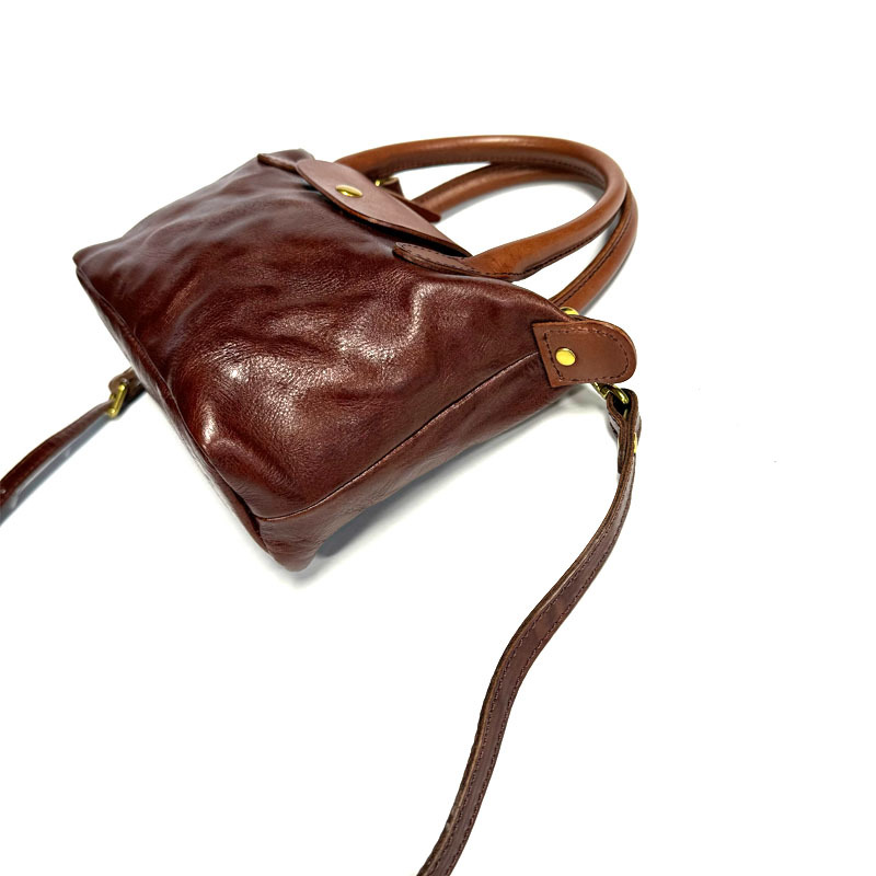 Brown Mini Crossbody Tote Purse