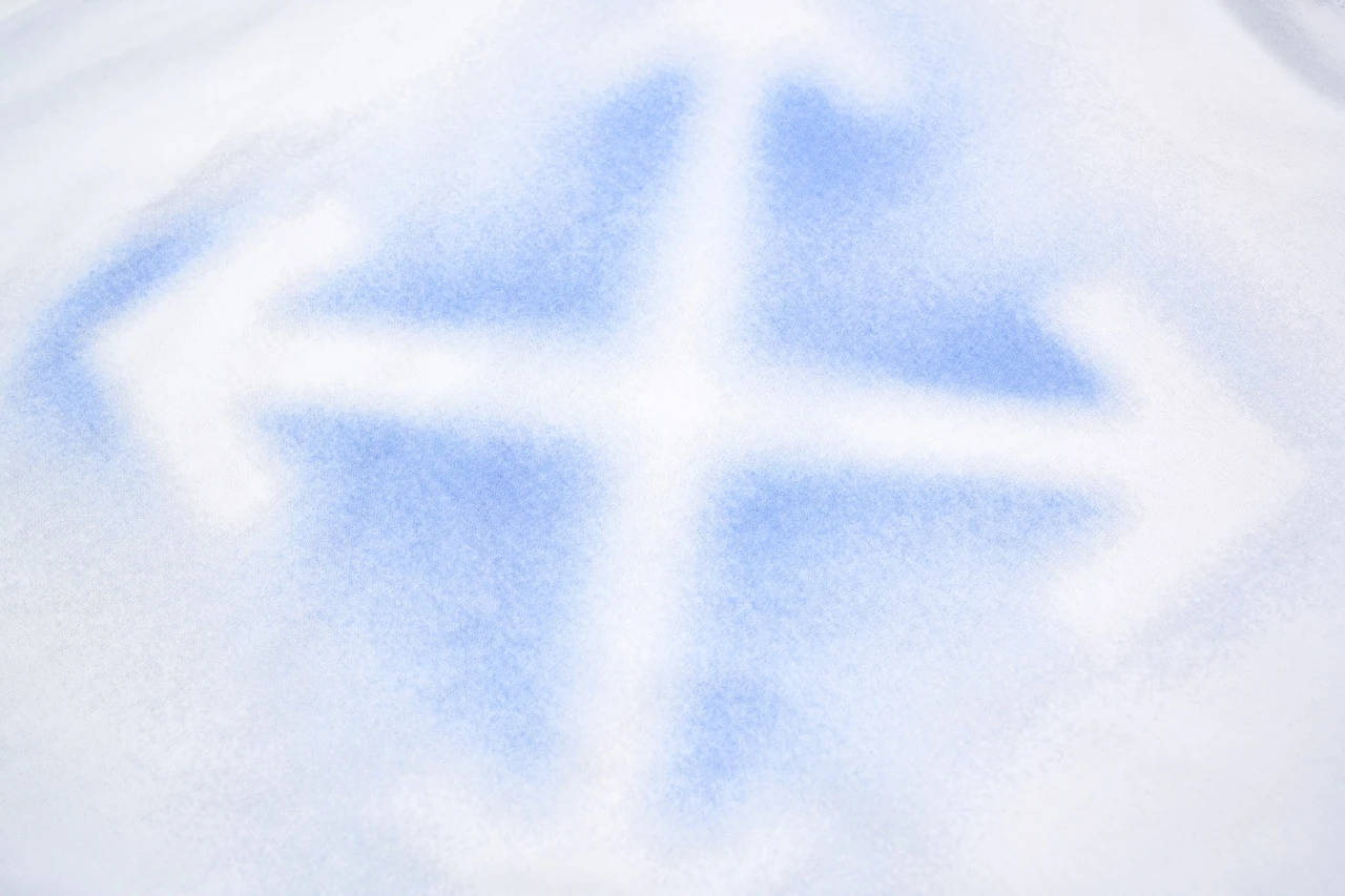 Off-White White Blue Spray Arrow T-Shirt product photo from LabelPicks