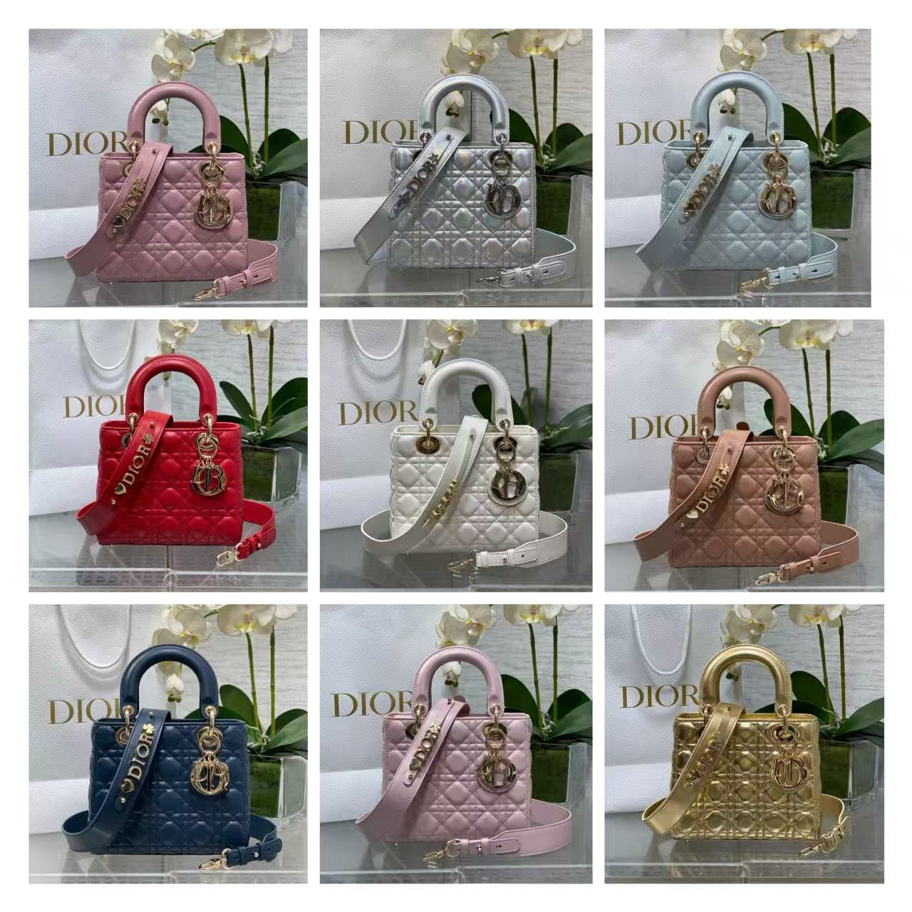 DIOR Lady Dior My/Lambskin/20CM/17CM