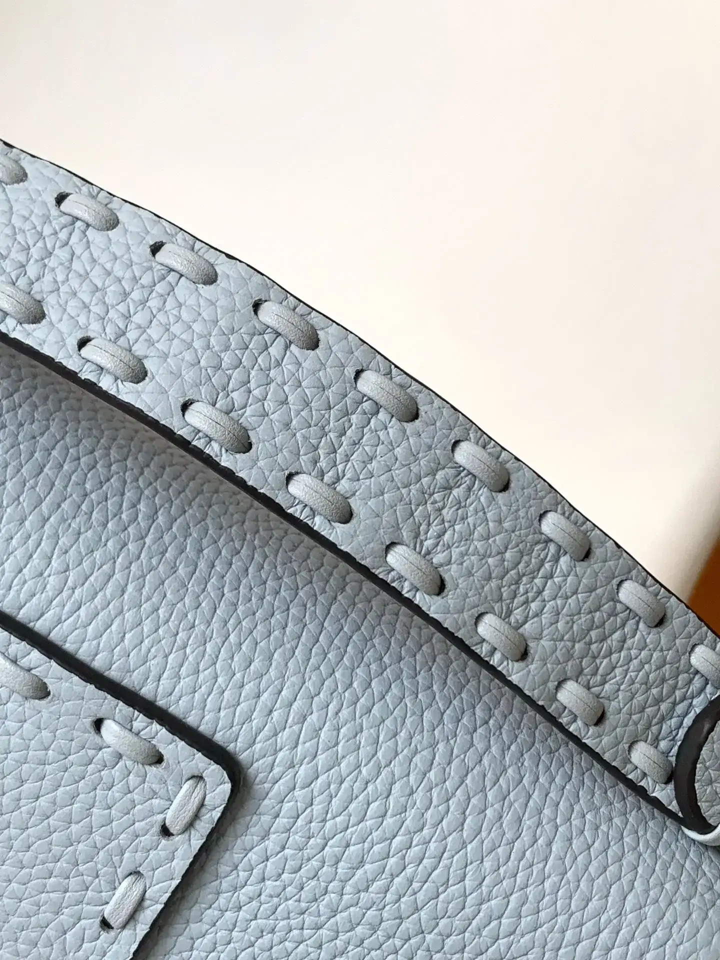 Fendi Silver Baguette Grained Leather Shoulder Bag product photo from LabelPicks