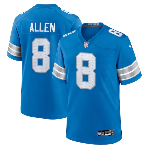 Kyle Allen Detroit Lions Nike Team Game Jersey -  Blue