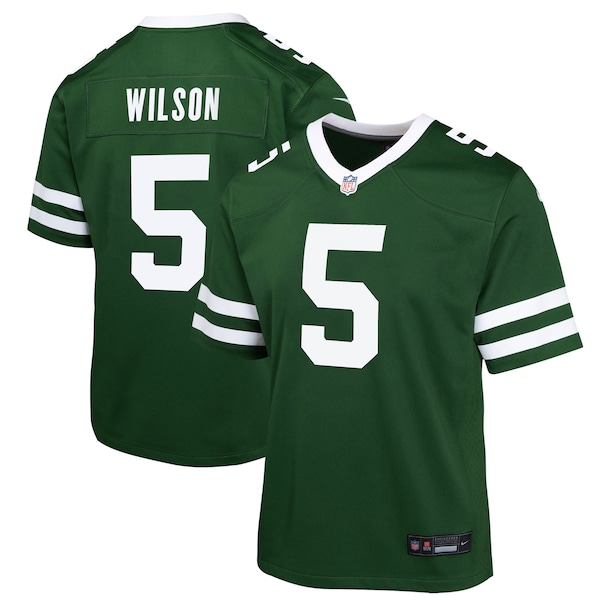 Garrett Wilson New York Jets Nike Youth Game Jersey - Legacy Green