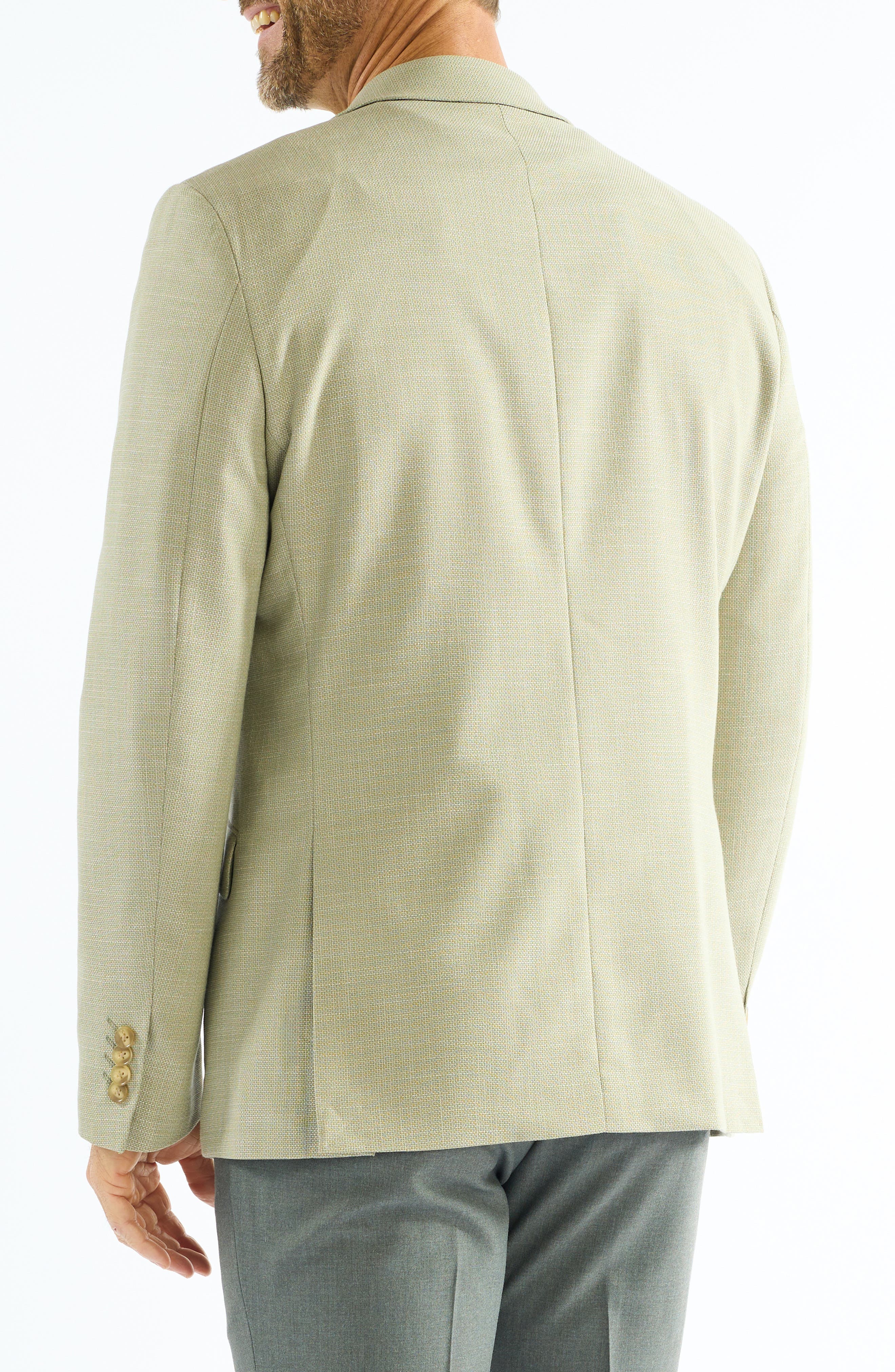 SAVILE ROW CO Moss Leno Weave Check Sport Coat