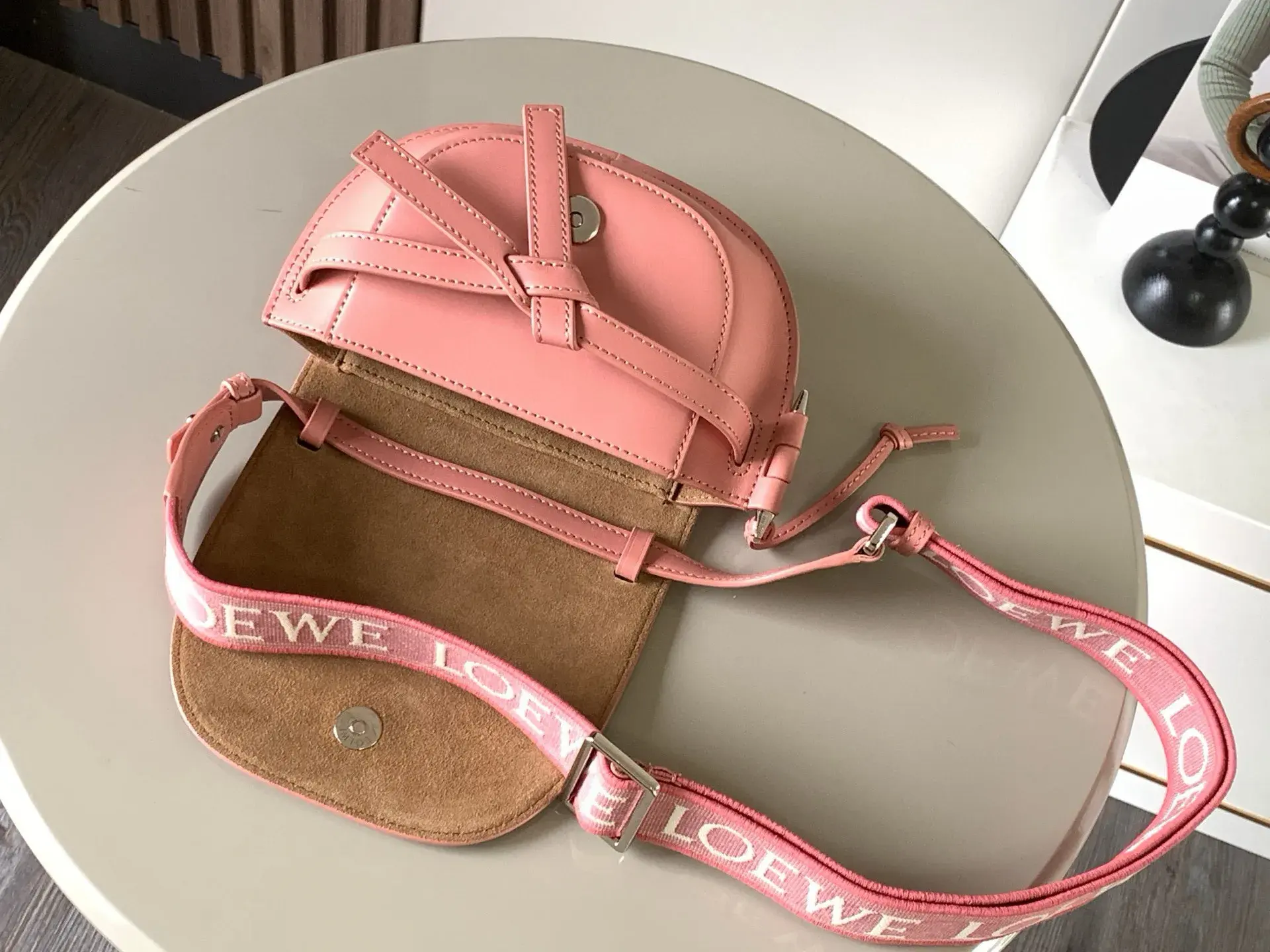 Loewe Pink Calfskin Shoulder Bag product photo from LabelPicks