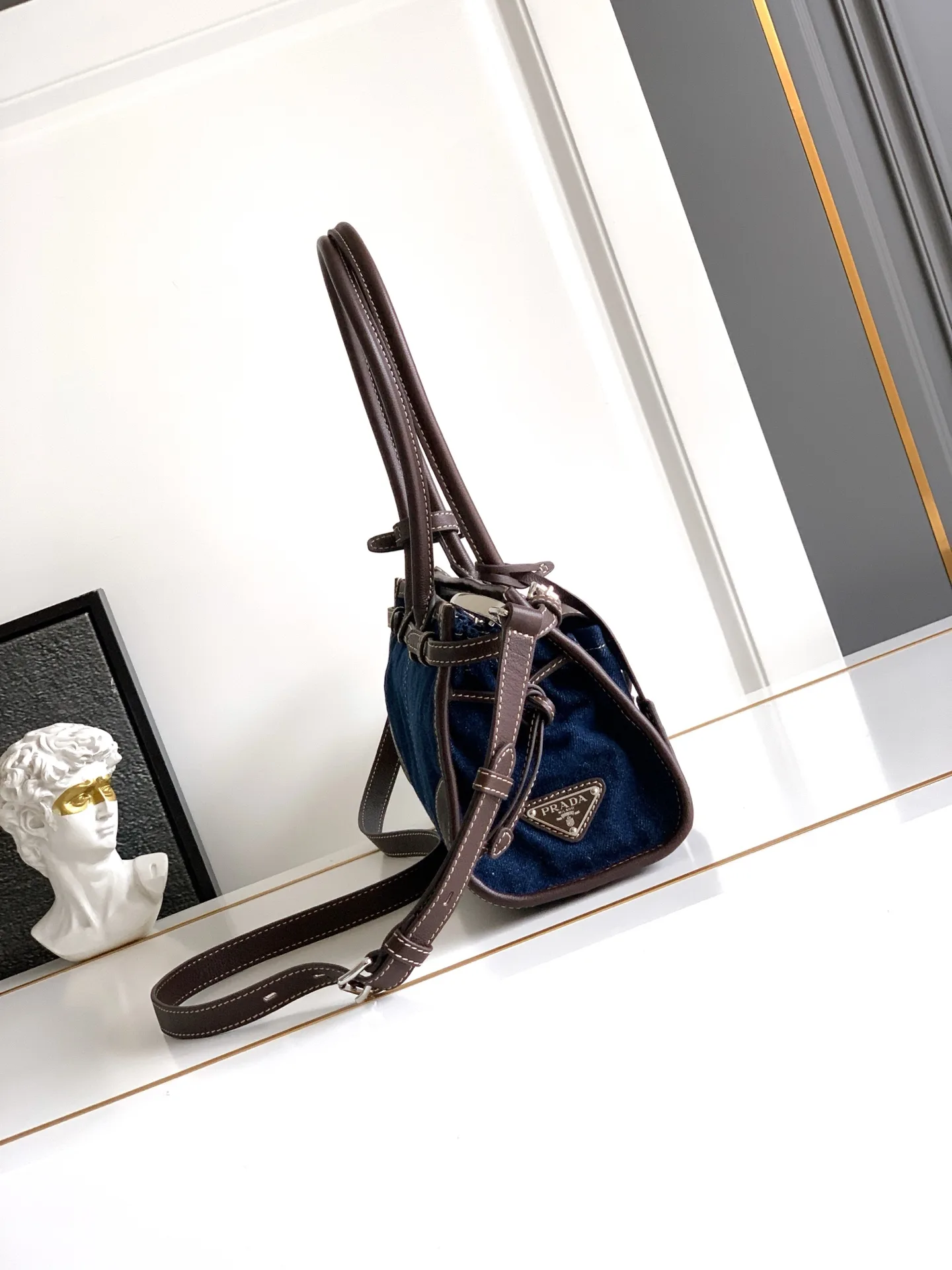 Prada Bonnie Calfskin Top Handle Bag product photo from LabelPicks