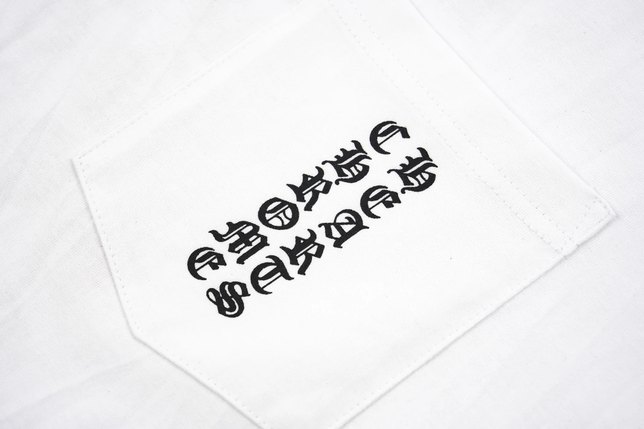 Chrome Hearts White Vertical Sanskrit Cross T-Shirt product photo from LabelPicks