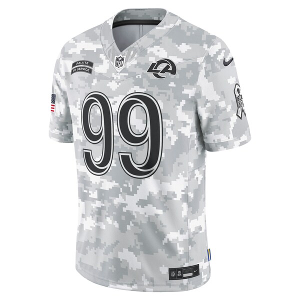 Aaron Donald Los Angeles Rams Nike 2024 Salute to Service Retired Player Limited Jersey - Arctic Camo