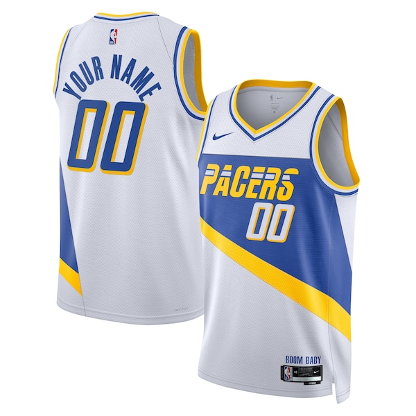 Indiana Pacers Nike Unisex 2025/26 City Edition Swingman Custom Jersey - White