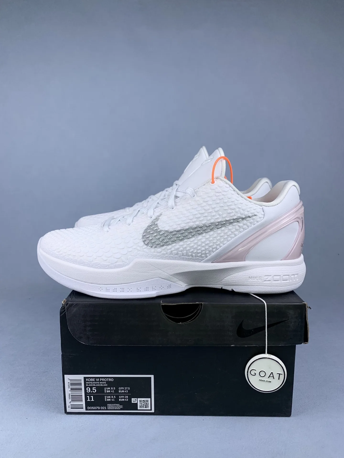 Kobe 6 Protro PE 'White Silver' Basketball Shoes product photo from LabelPicks