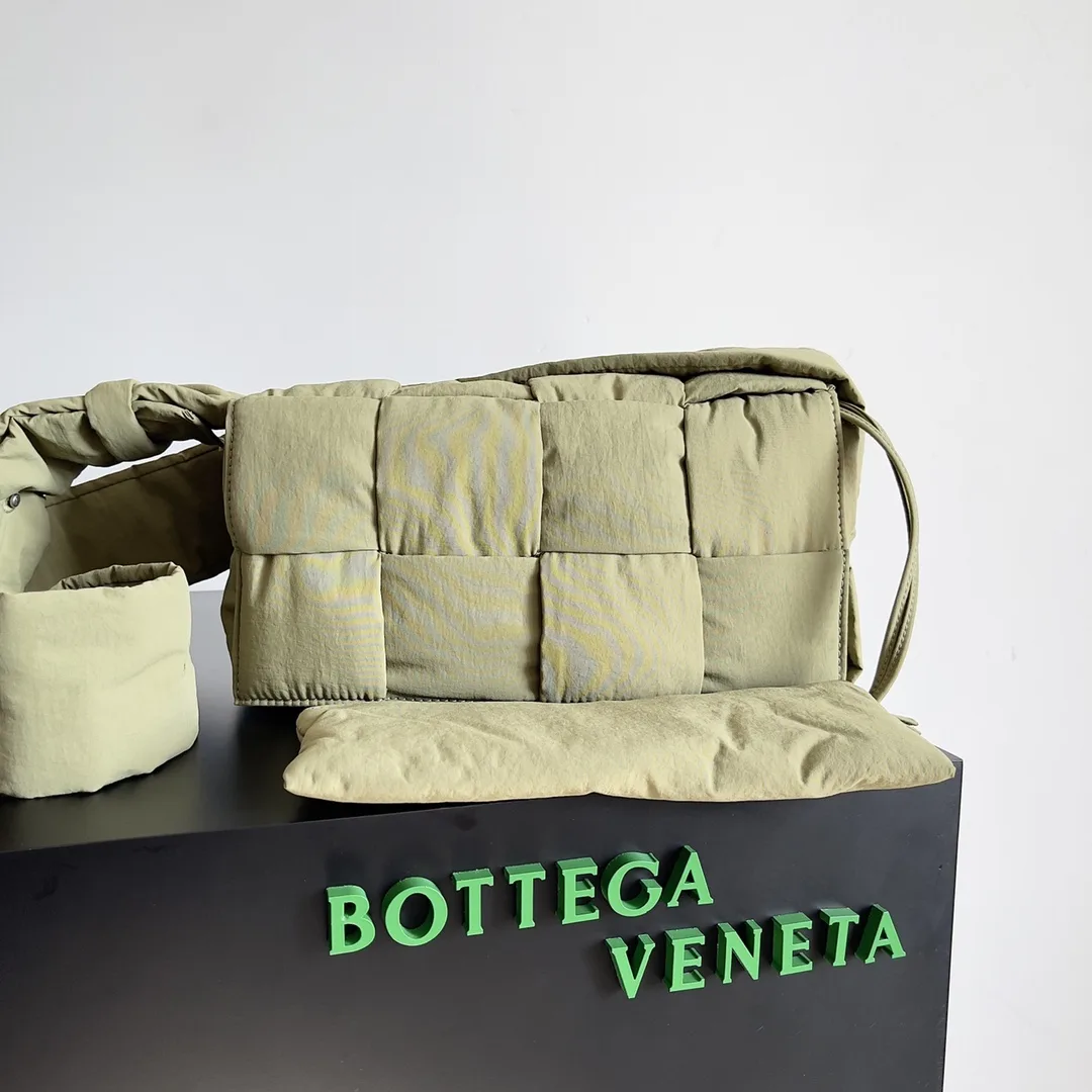 Bottega Veneta Cassette Green Nylon Belt Bag product photo from LabelPicks
