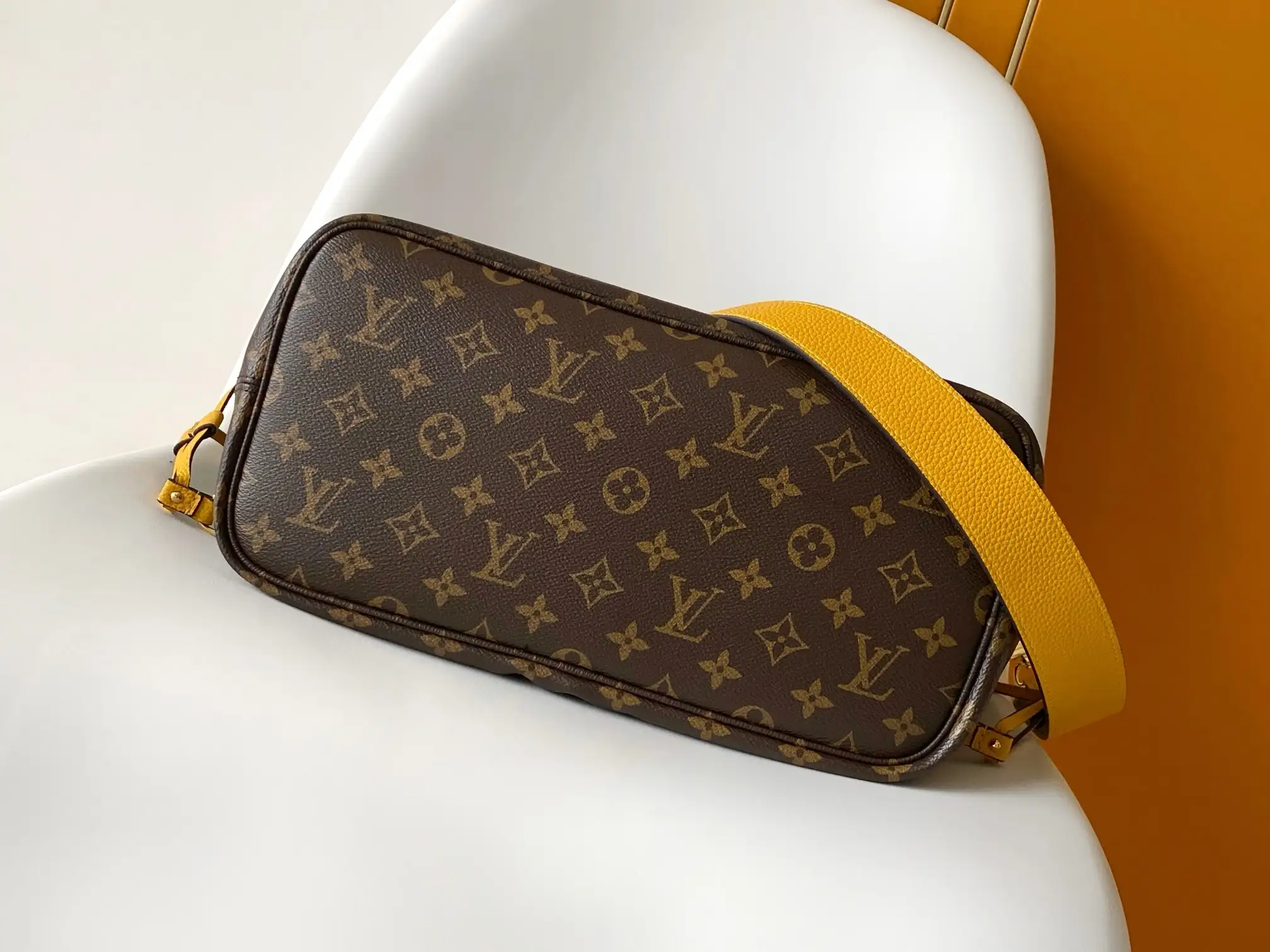 Louis Vuitton Neverfull Yellow Monogram Canvas Tote Bag product photo from LabelPicks