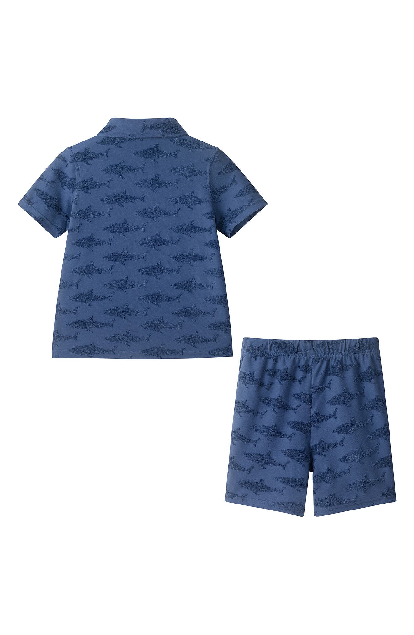 Andy & Evan Kids' Terry Button-Down Shirt & Shorts Set