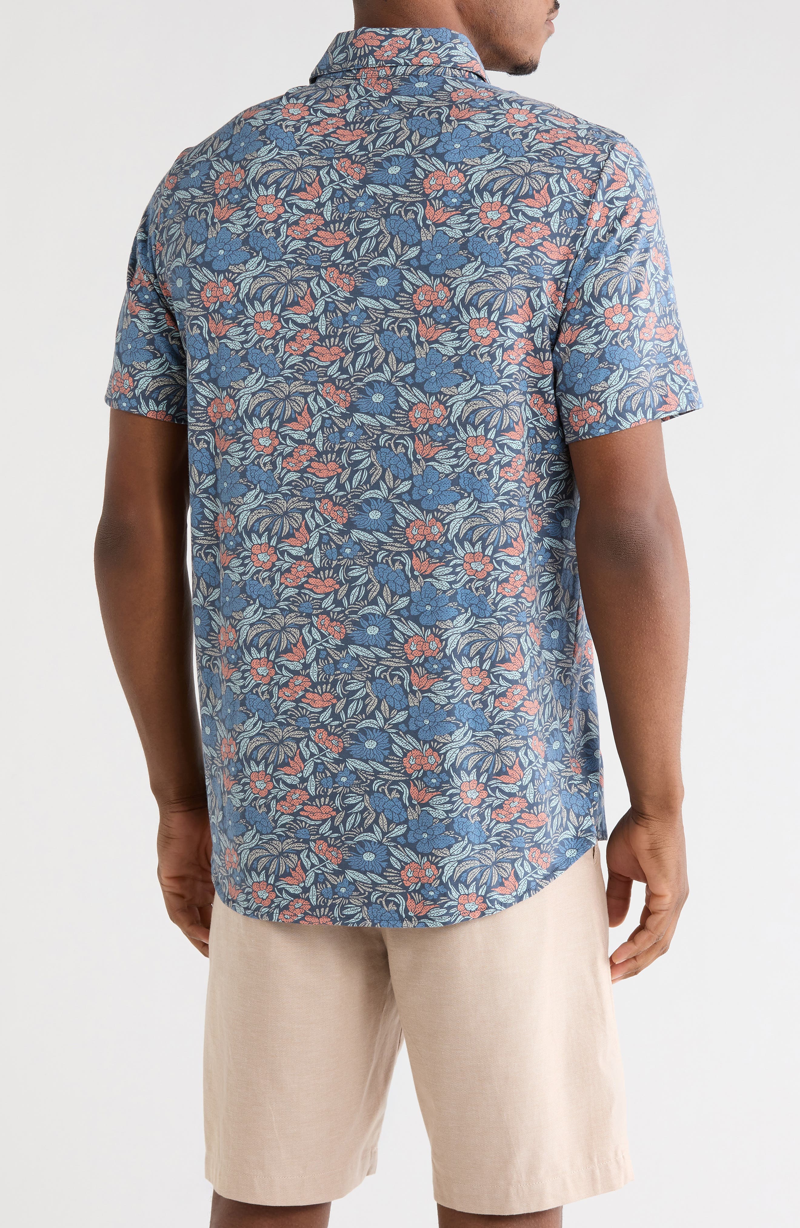 TravisMathew Day Cruise Short Sleeve Knit Button-Up Shirt