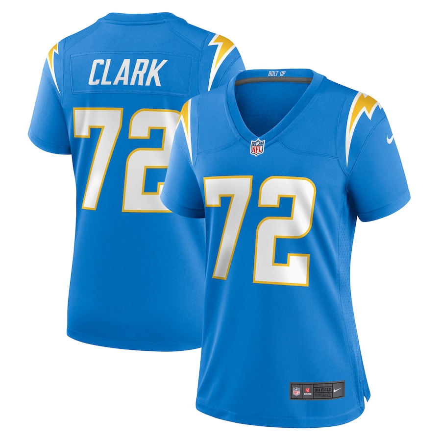 Jerrod Clark Los Angeles Chargers Nike Women's Team Game Jersey -  Powder Blue