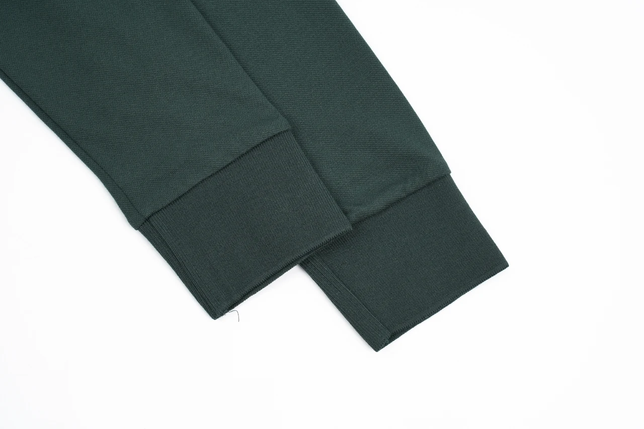 Miu Miu Dark Green Small Logo Embroidered Long Sleeve Polo Shirt product photo from LabelPicks