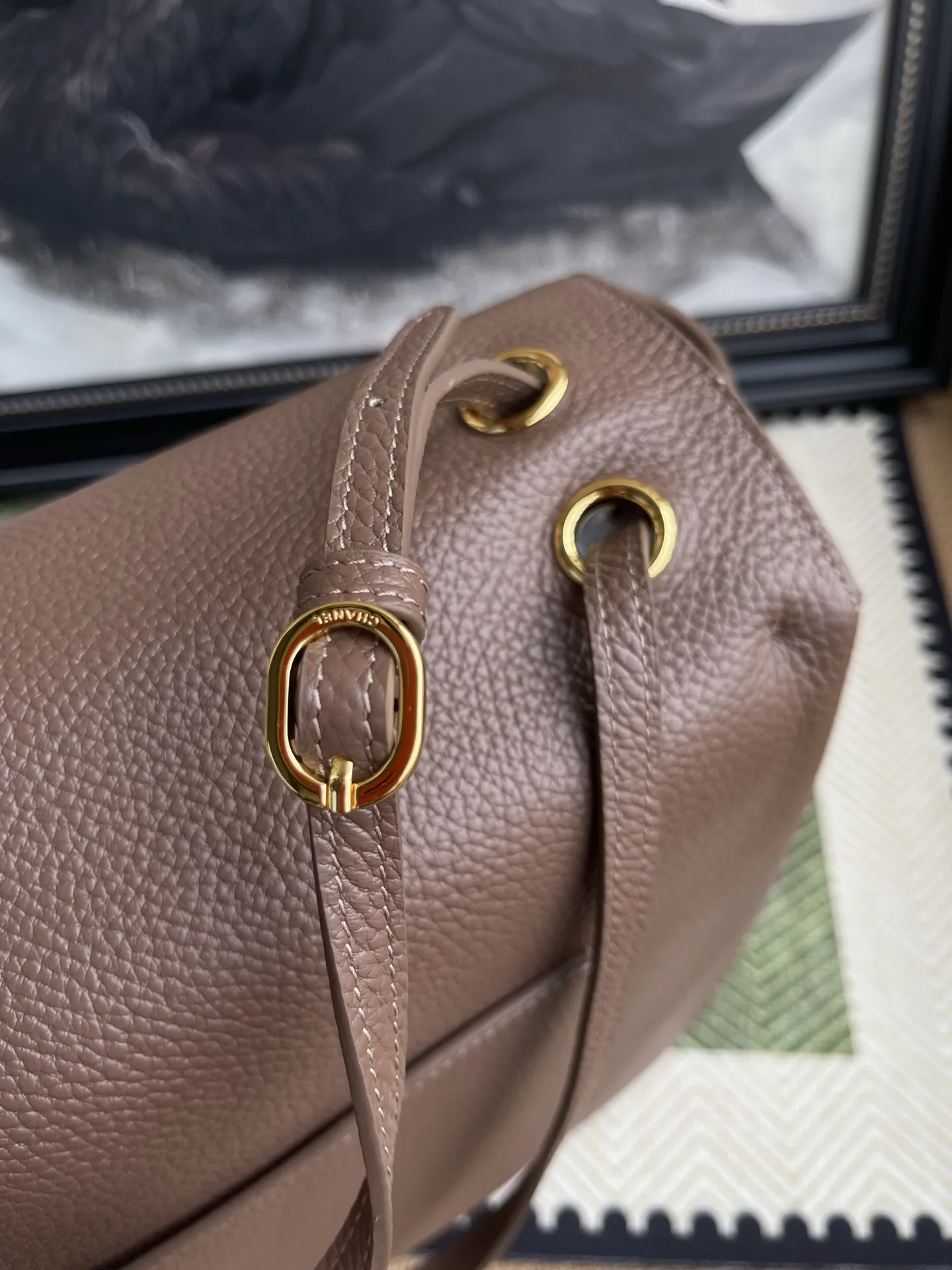 Chanel Grained Leather Classic Flap Top Handle Bag product photo from LabelPicks