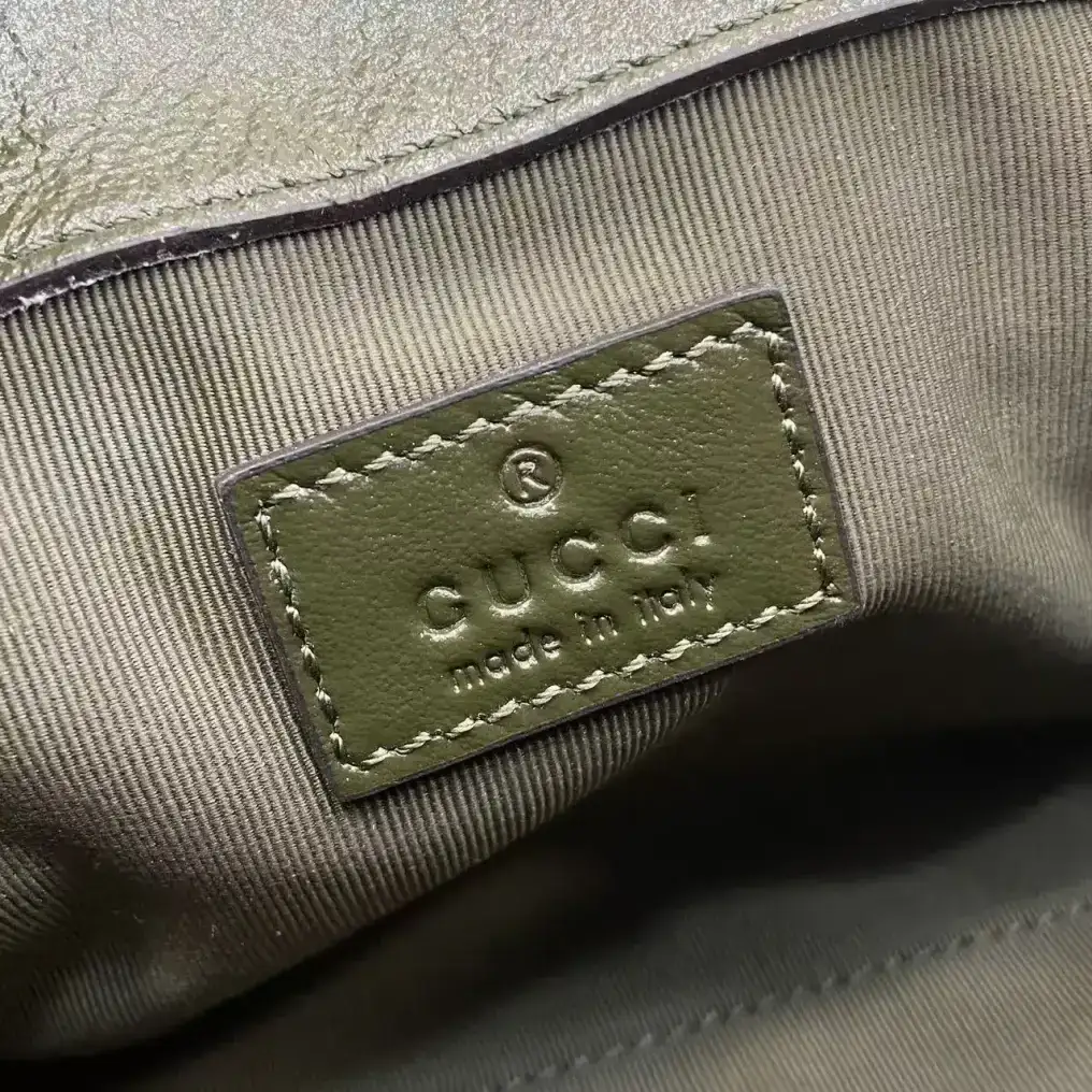 Gucci Green Marmont GG Supreme Canvas Shoulder Bag product photo from LabelPicks