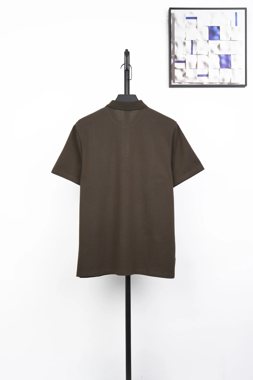 LOEWE Brown Anagram Embroidered Cotton Polo Shirt product photo from LabelPicks