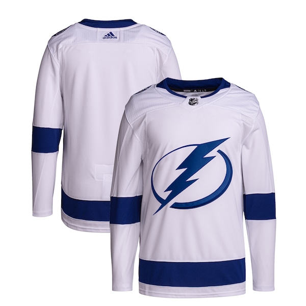 Tampa Bay Lightning adidas Away Primegreen Authentic Jersey – White