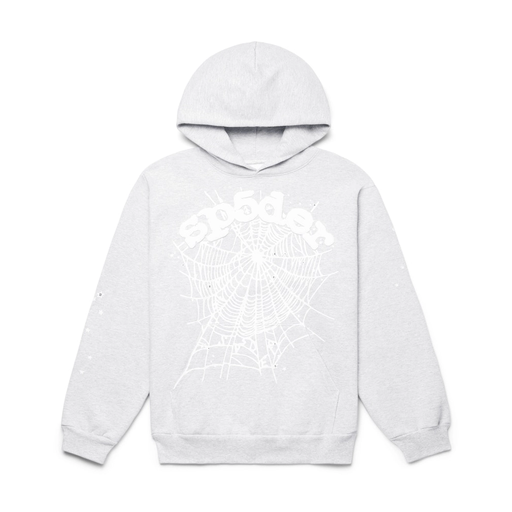 Sp5der OG Web Hoodie Heather Grey
