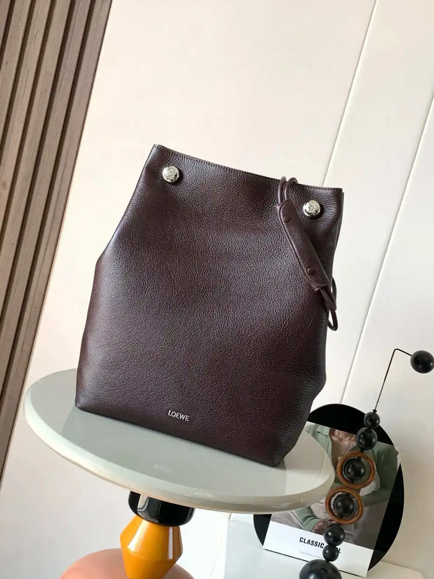 Loewe Grained Leather Hobo Bag product photo from LabelPicks