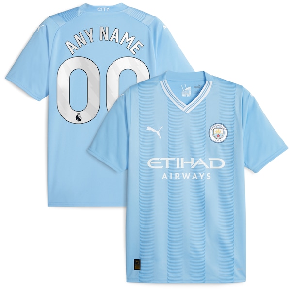 Manchester City Puma 2023/24 Home Replica Custom Jersey - Sky Blue