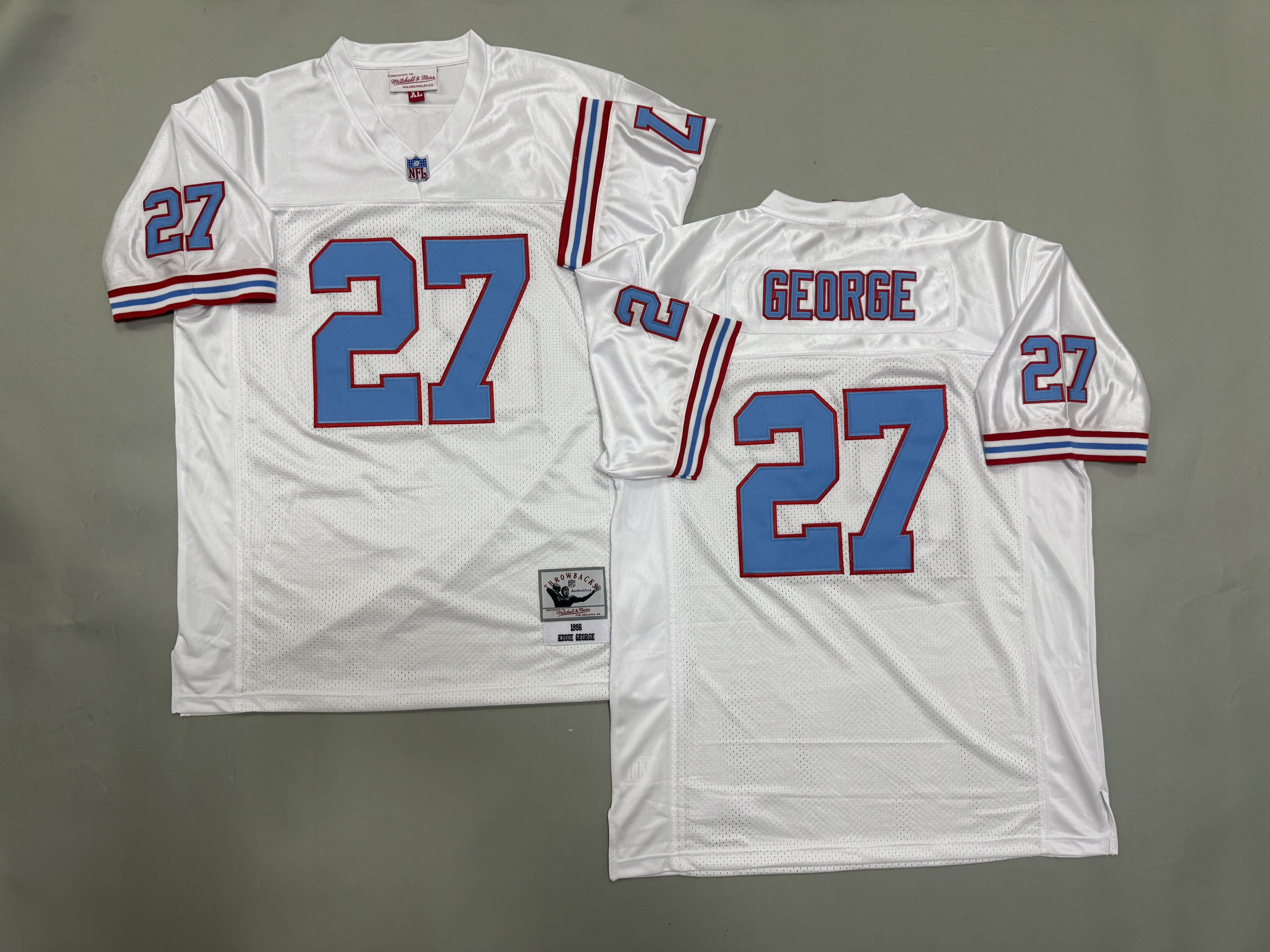 Eddie George Houston Oilers Authentic Throwback Retired Player Jersey