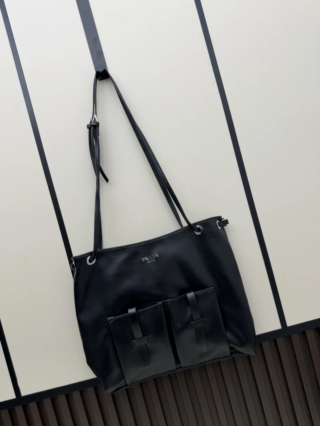 Prada Black Calfskin Tote Bag product photo from LabelPicks