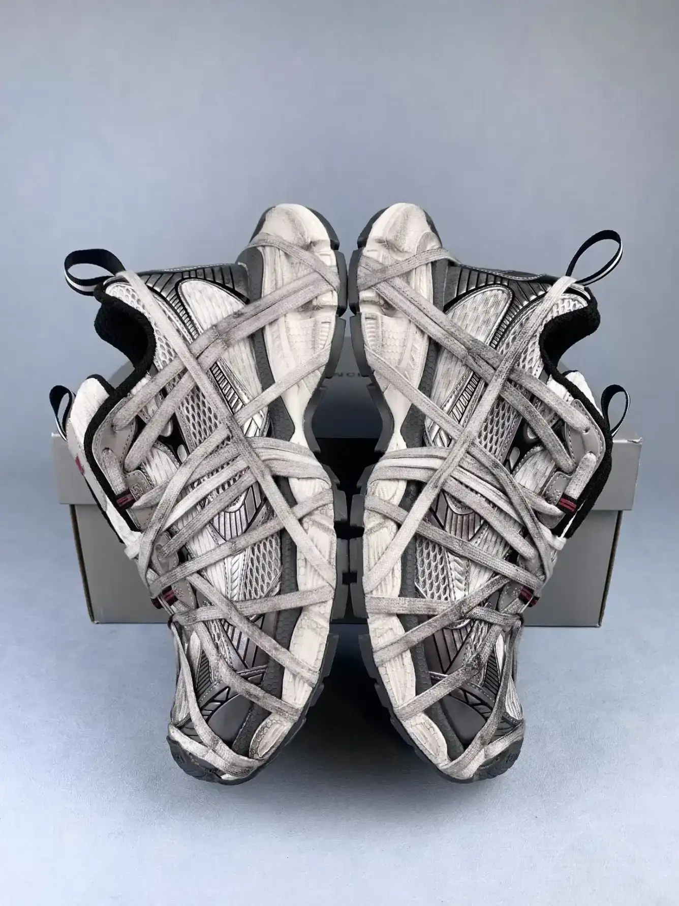Balenciaga 3XL Sneaker in White/Red/Blue product photo from LabelPicks
