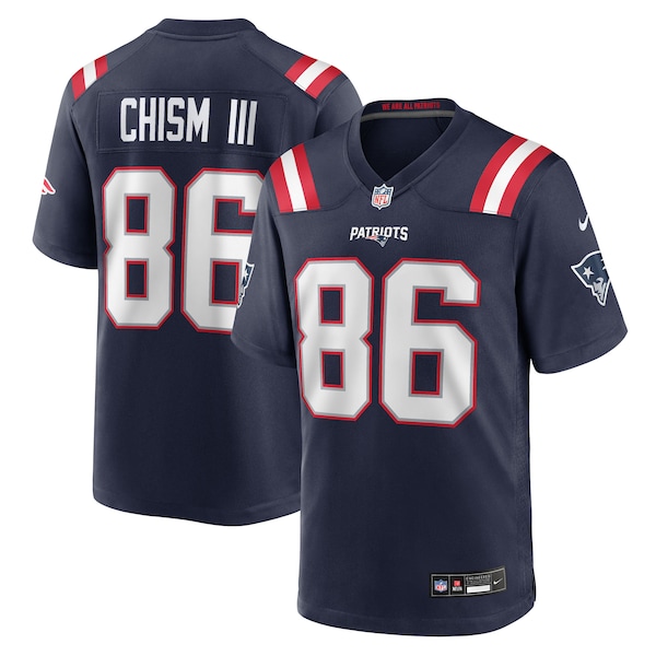 Efton Chism III New England Patriots Nike Team Game Jersey -  Navy