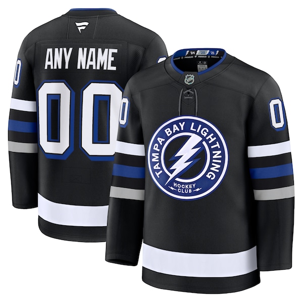 Tampa Bay Lightning  Alternate Premium Custom Jersey - Black/Blue/White