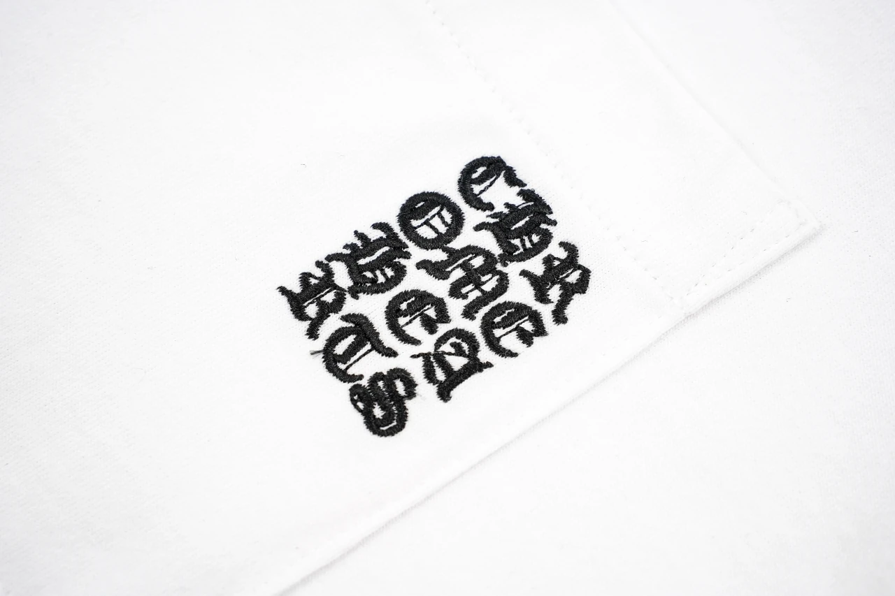 Chrome Hearts White Sanskrit Embroidered Pocket Long Sleeve T-Shirt product photo from LabelPicks