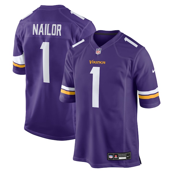 Jalen Nailor Minnesota Vikings Nike Team Game Jersey -  Purple