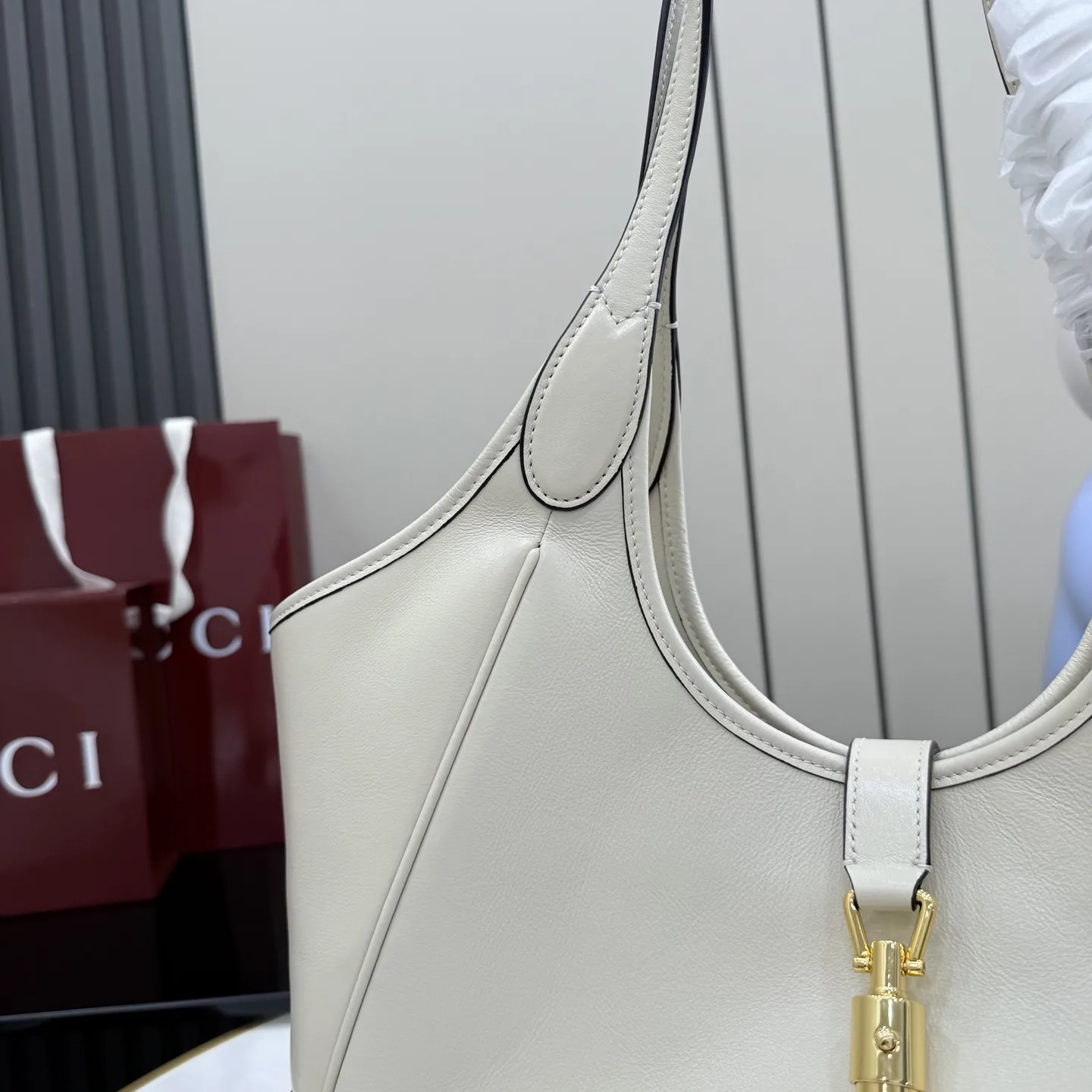 Gucci White Quilted Leather Tote Bag product photo from LabelPicks