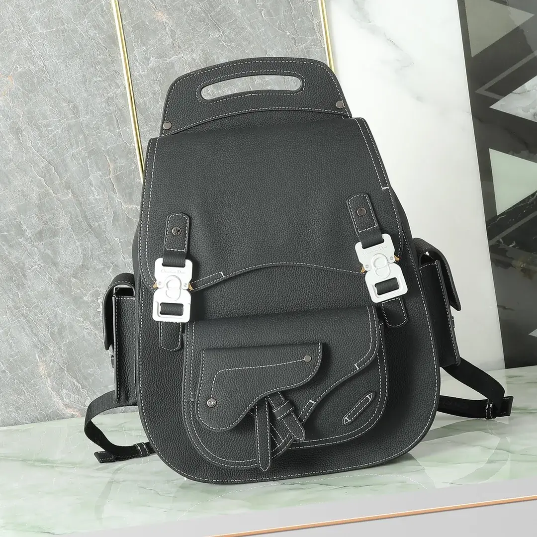 Dior Black Gallop Grained Leather Backpack product photo from LabelPicks