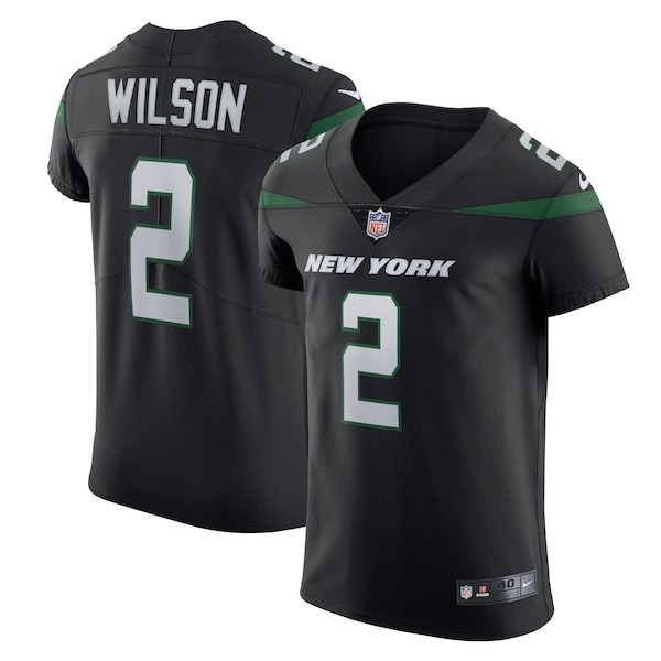 Zach Wilson New York Jets Nike Vapor Elite Jersey - Stealth Black/Green