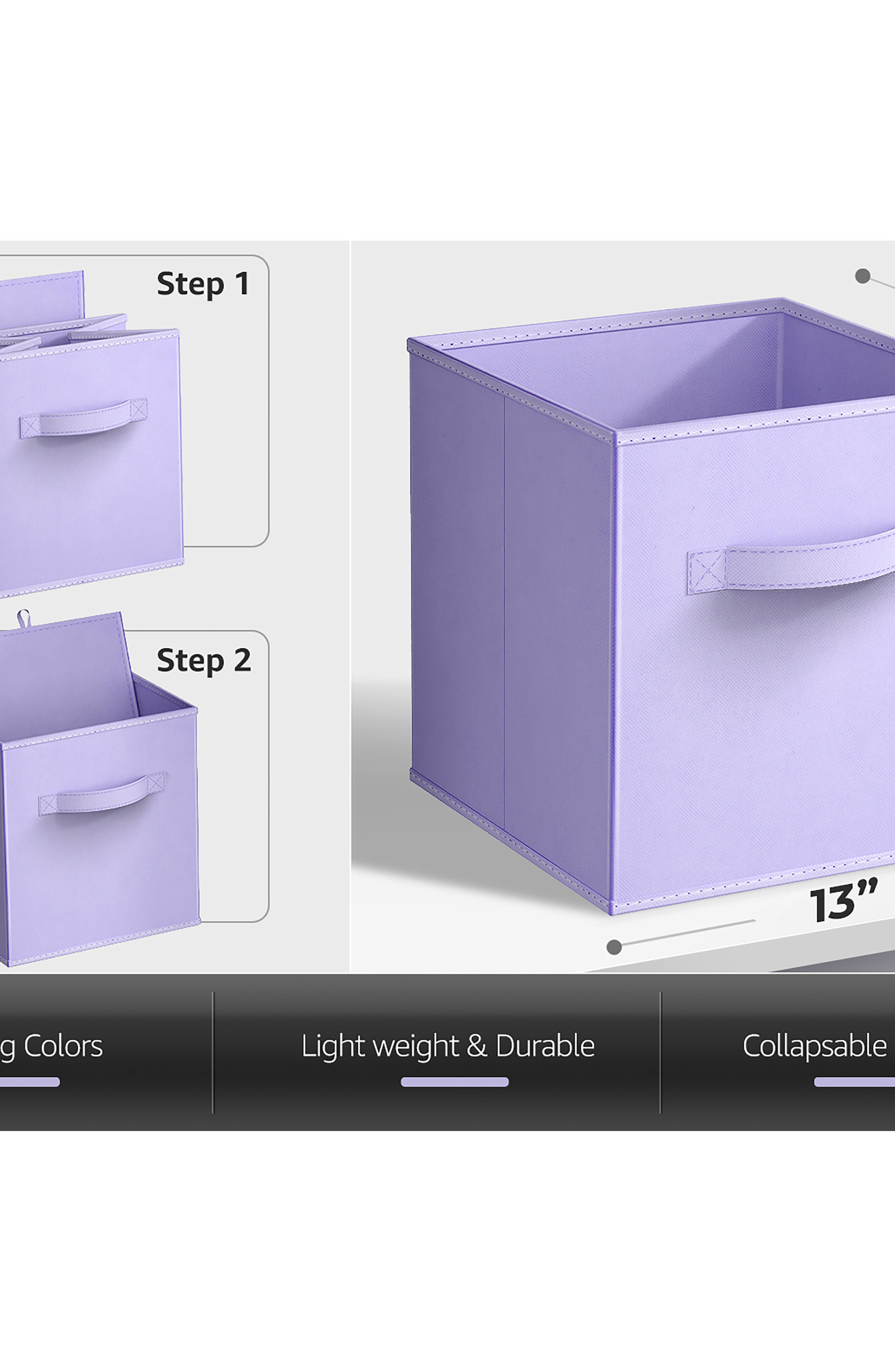 SORBUS 6-Pack Large Collapsible Storage Bins