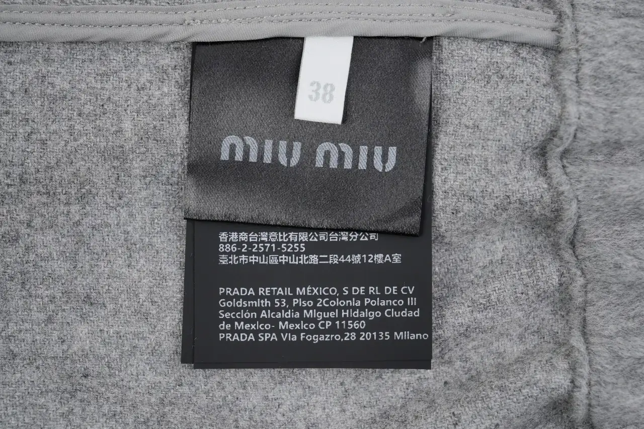 Miu Miu Grey Wool Zip Jacket product photo from LabelPicks