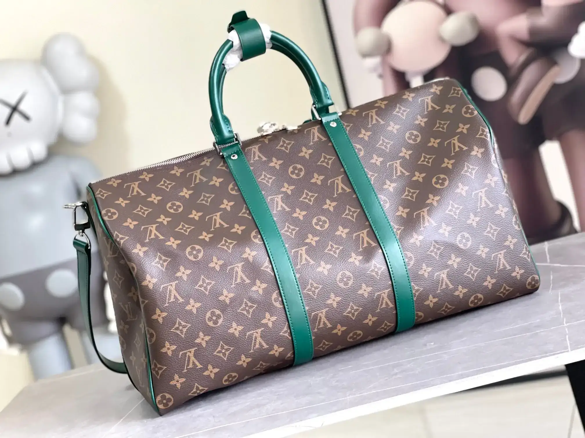 Louis Vuitton Keepall Navy Monogram Canvas Tote Bag product photo from LabelPicks